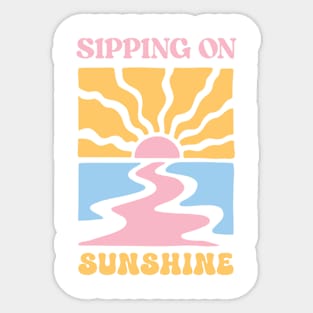 Sipping On Sunshine Sticker